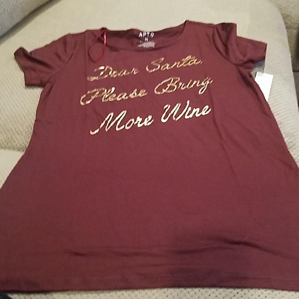 ❤️10/$20 New santa wine Christmas shirt
